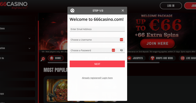 Pagpaparehistro sa 666casino